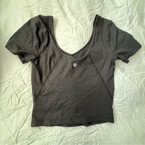 Lululemon cropped ballet tee